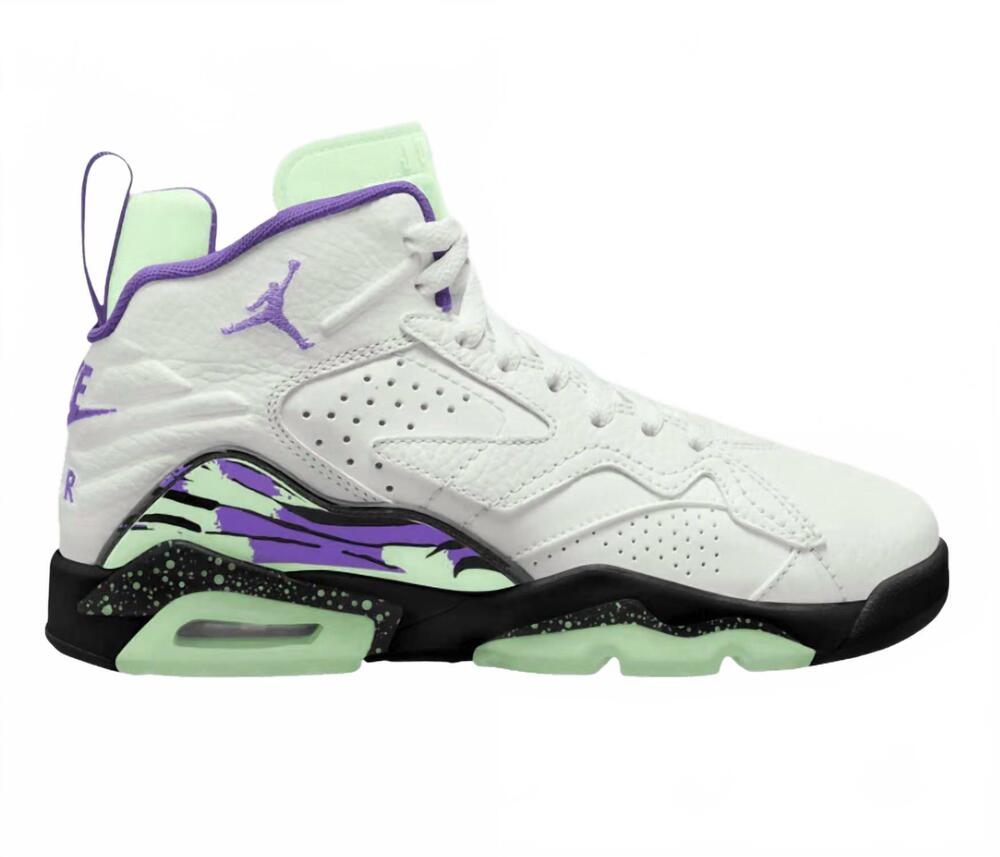 NEW AIR JORDAN big kid's mvp sneakers in summit white raspberry